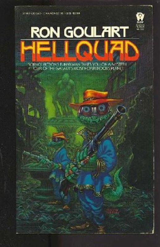 Book cover for "Hellquad" by Ron Goulart