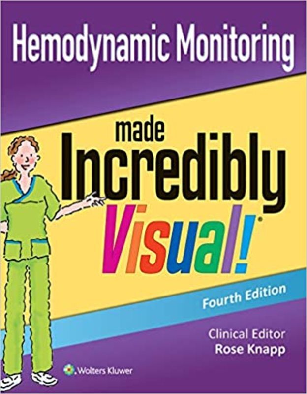 Book cover for "Hemodynamic Monitoring Made Incredibly Visual" by Rose Knapp