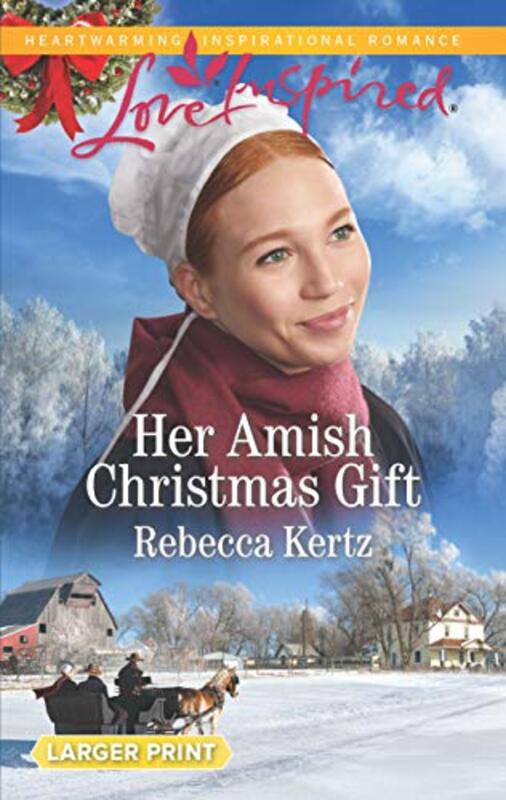 Book cover for "Her Amish Christmas Gift" by Rebecca Kertz