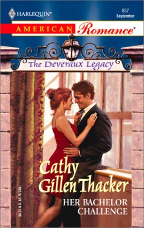 Book cover for "Her Bachelor Challenge" by Cathy Gillen Thacker