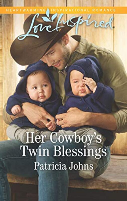 Book cover for "Her Cowboy's Twin Blessings" by Patricia Johns