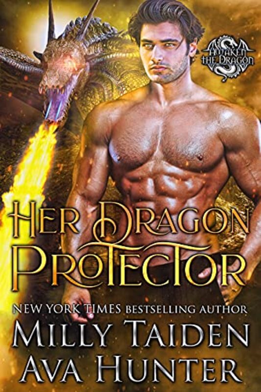 Book cover for "Her Dragon Protector" by Milly Taiden