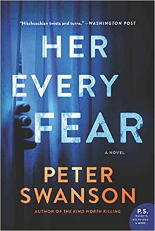 Book cover for "Her Every Fear" by Peter Swanson