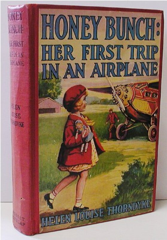 Book cover for "Her First Trip in an Airplane" by Helen Louise Thorndyke