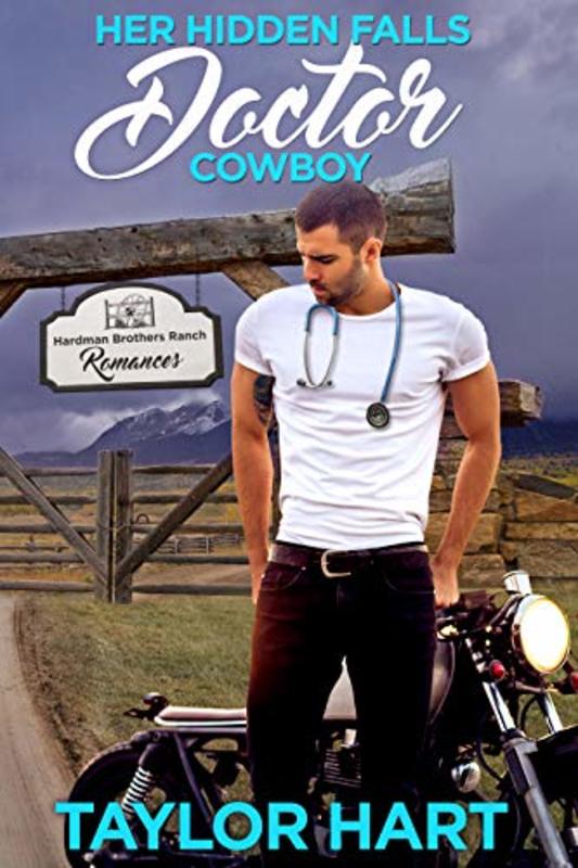 Book cover for "Her Hidden Falls Doctor Cowboy" by Taylor Hart