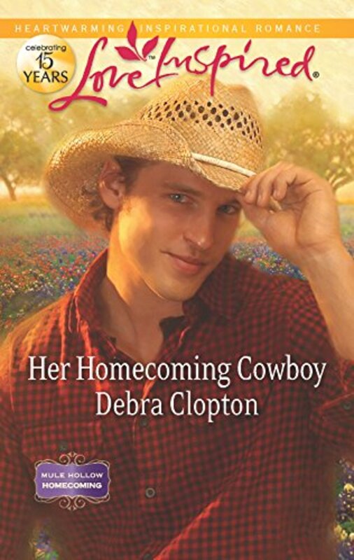 Book cover for "Her Homecoming Cowboy" by Debra Clopton