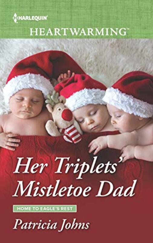 Book cover for "Her Triplets' Mistletoe Dad" by Patricia Johns