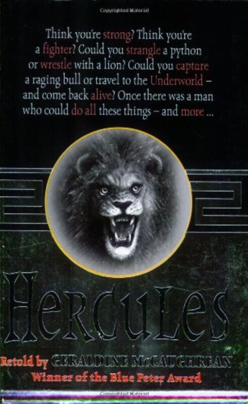 Book cover for "Hercules" by Geraldine McCaughrean