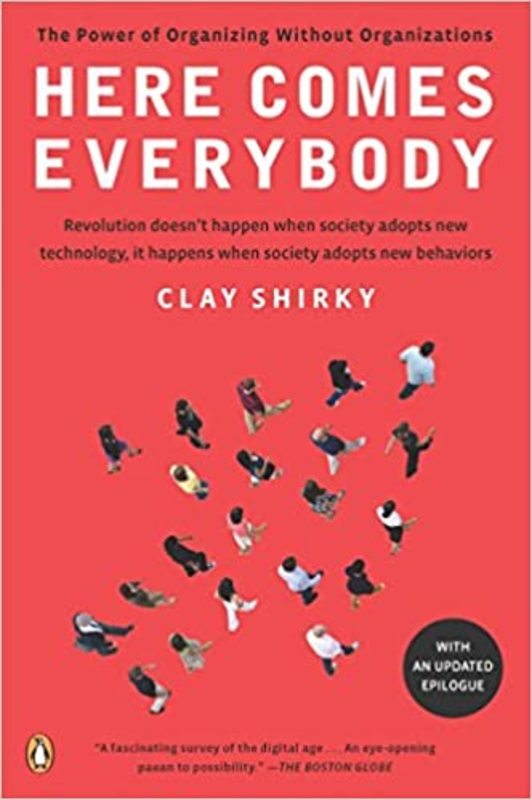 Book cover for "Here Comes Everybody" by Clay Shirky