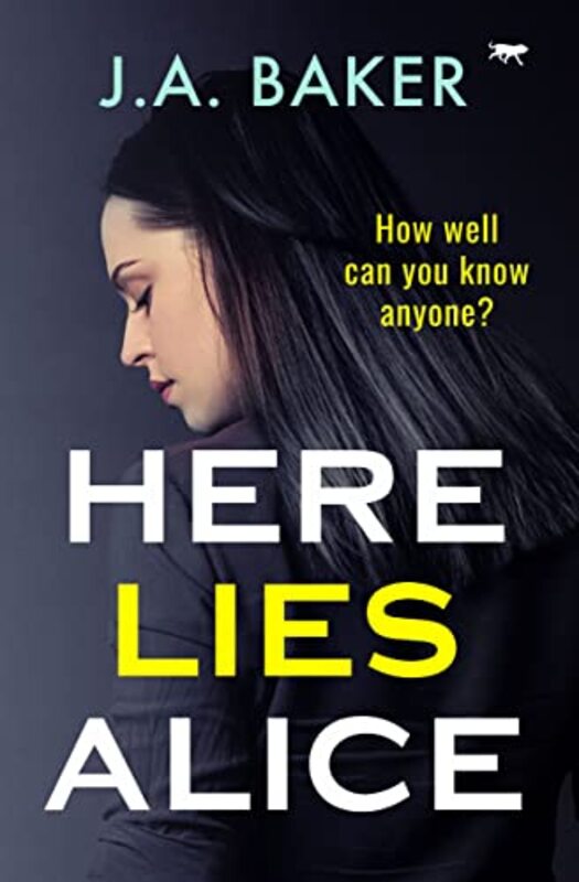 Book cover for "Here Lies Alice" by JA Baker