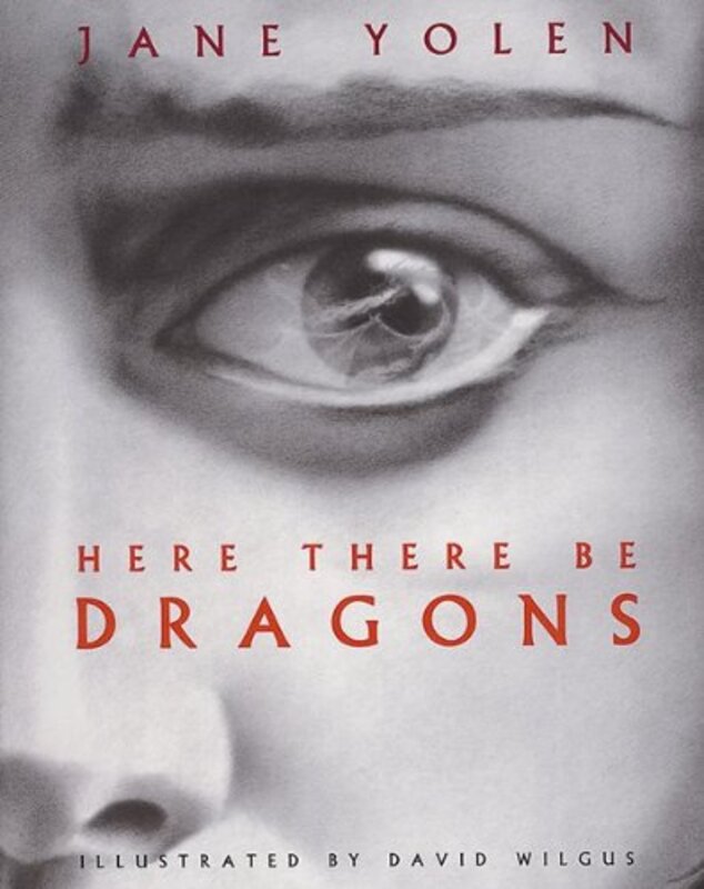 Book cover for "Here There Be Dragons" by Jane Yolen