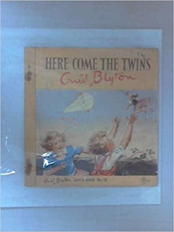 Book cover for "Here come the twins" by Enid Blyton