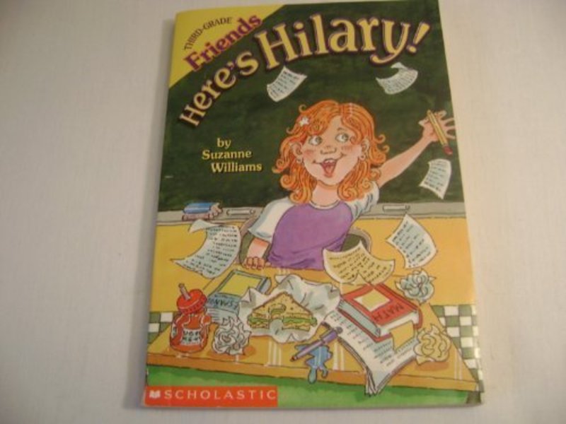 Book cover for "Here's Hilary!" by Suzanne Williams