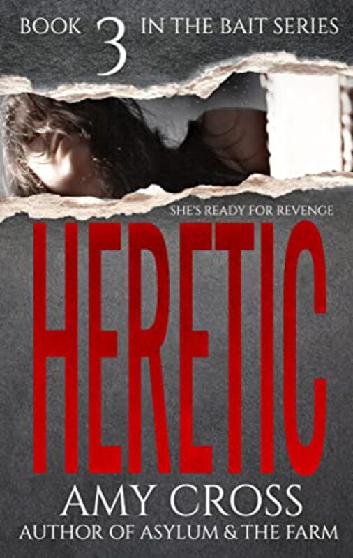 Book cover for "Heretic" by Amy Cross