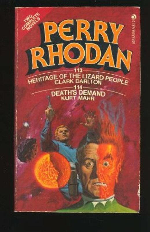 Book cover for "Heritage of the Lizard People and Death's Demand" by Kurt Brand