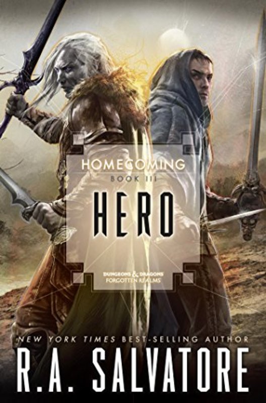 Book cover for "Hero" by RA Salvatore