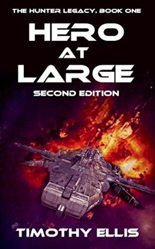 Book cover for "Hero at Large" by Timothy Ellis