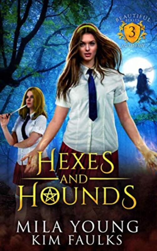 Book cover for "Hexes and Hounds" by Mila Young
