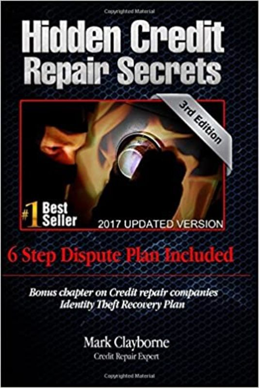 Book cover for "Hidden Credit Repair Secrets" by Mark Clayborne