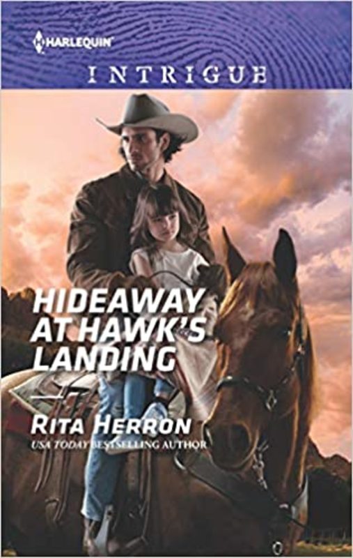Book cover for "Hideaway at Hawk's Landing" by Rita Herron