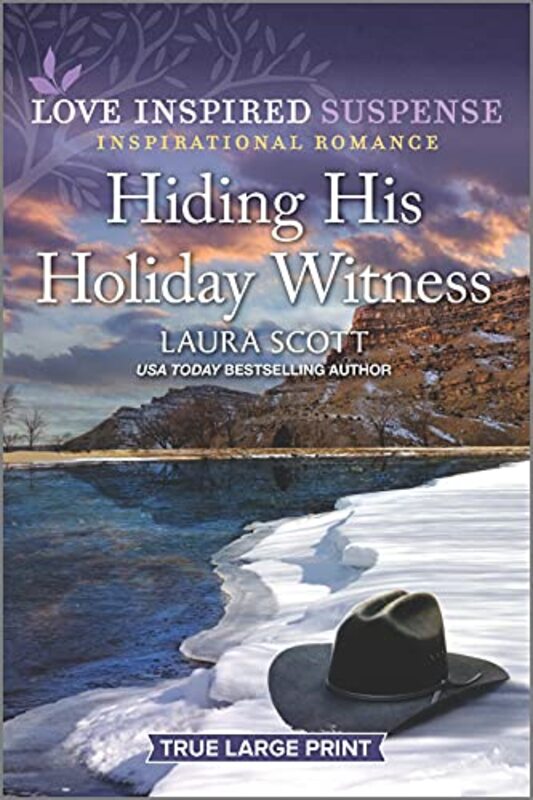Book cover for "Hiding His Holiday Witness" by Laura Scott