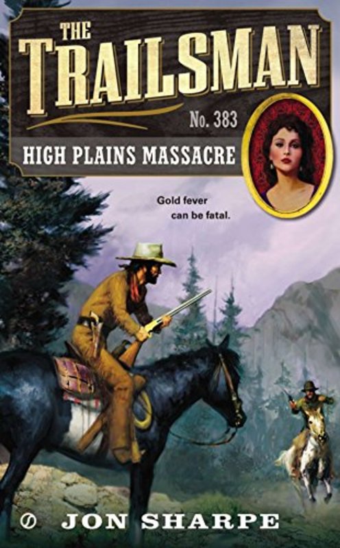 Book cover for "High Plains Massacre" by Jon Sharpe