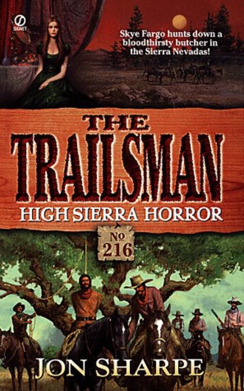Book cover for "High Sierra Horror" by Jon Sharpe