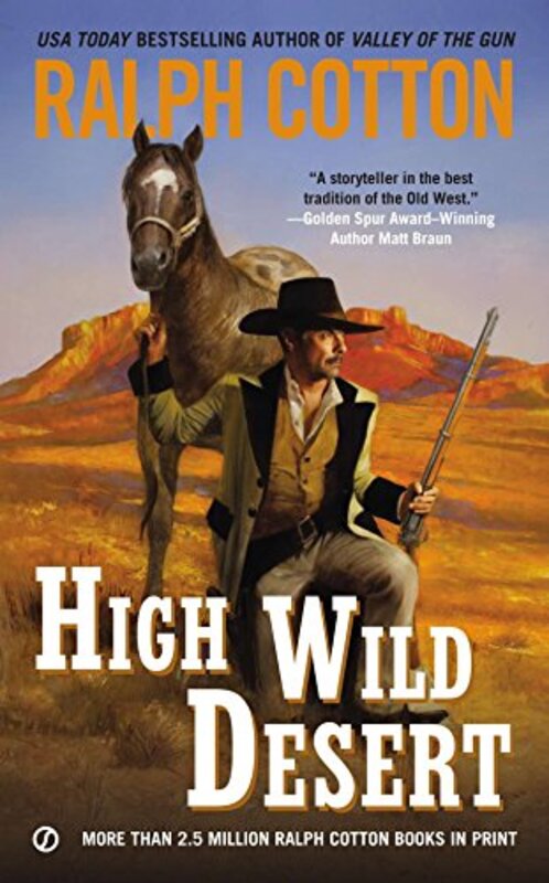 Book cover for "High Wild Desert" by Ralph Cotton