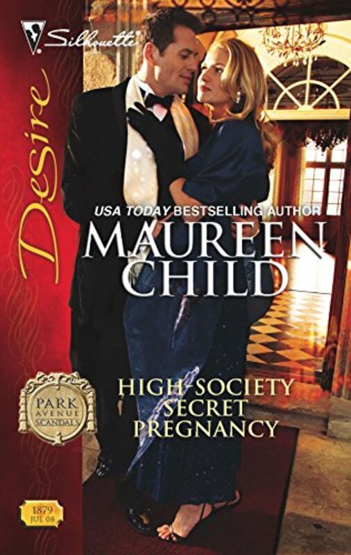 Book cover for "High-Society Secret Pregnancy" by Maureen Child