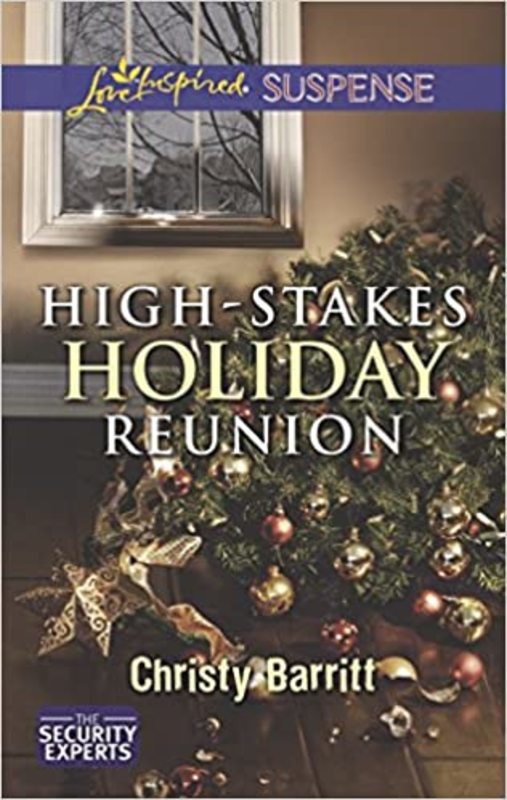 Book cover for "High-Stakes Holiday Reunion" by Christy Barritt