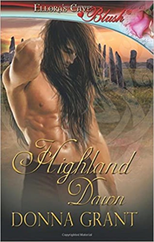 Book cover for "Highland Dawn" by Donna Grant
