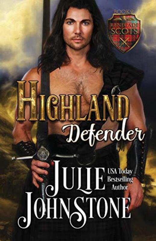 Book cover for "Highland Defender" by Julie Johnstone