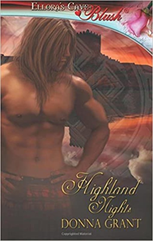 Book cover for "Highland Nights" by Donna Grant