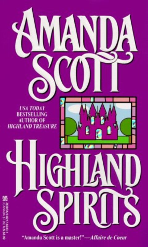 Book cover for "Highland Spirits" by Lynne Scott Drennan