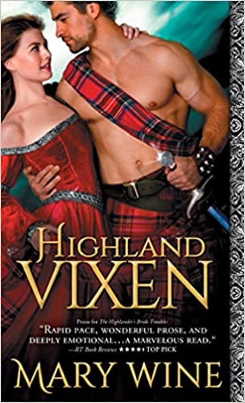 Book cover for "Highland Vixen" by Mary Wine