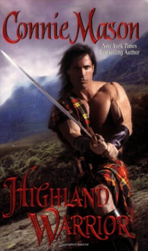 Book cover for "Highland Warrior" by Connie Mason