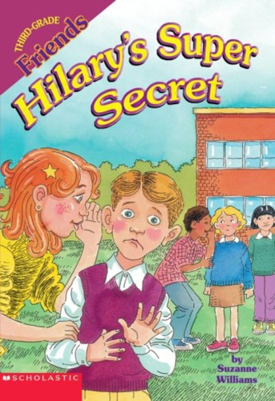 Book cover for "Hilary's Super Secret" by Suzanne Williams
