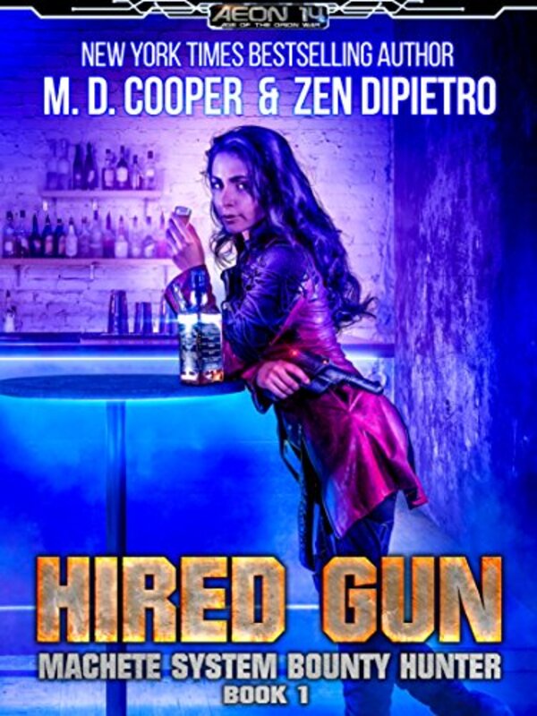 Book cover for "Hired Gun" by MD Cooper