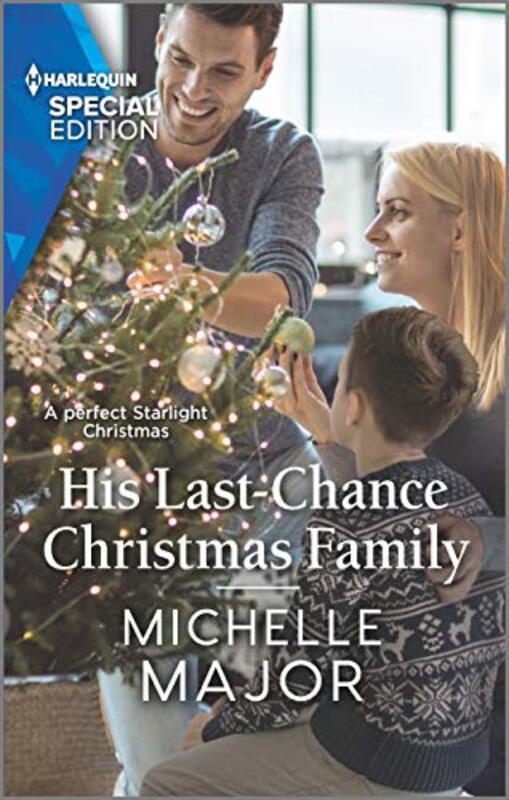 Book cover for "His Last-Chance Christmas Family" by Michelle Major