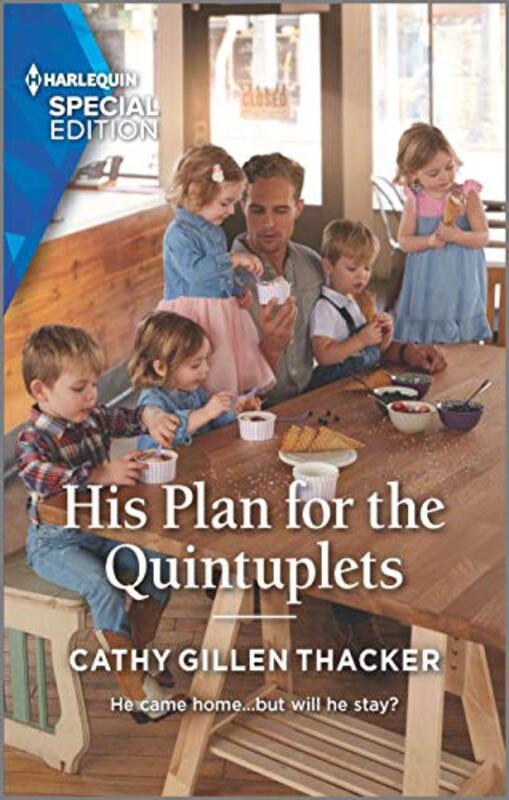 Book cover for "His Plan For The Quintuplets" by Cathy Gillen Thacker