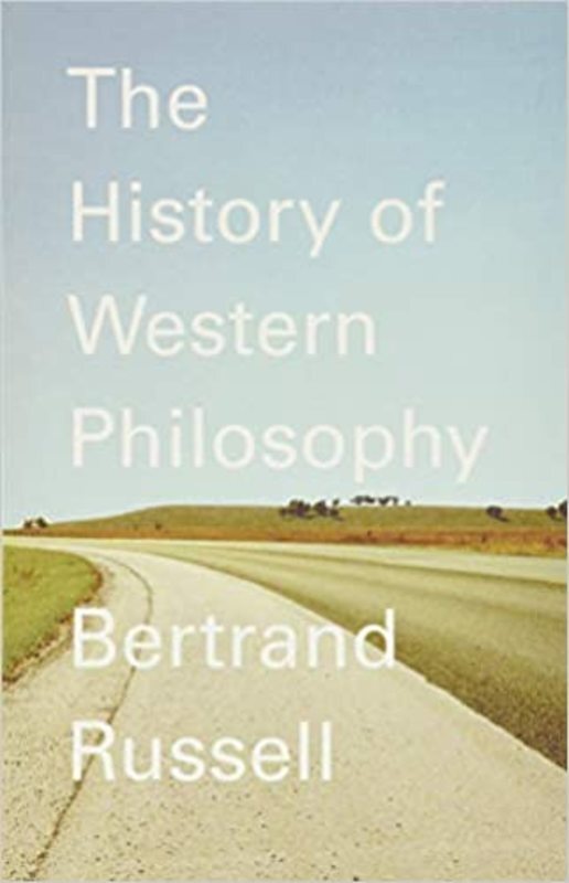 Book cover for "History of Western Philosophy" by Bertrand Russell