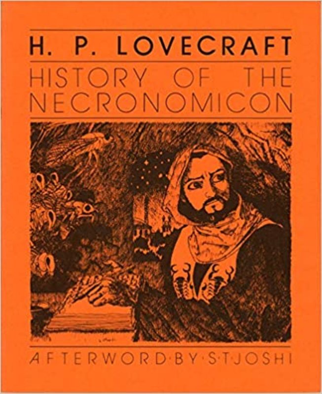 Book cover for "History of the Necronomicon" by H. P. Lovecraft