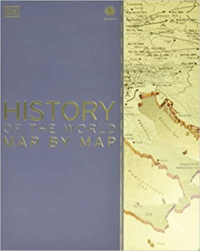 Book cover for "History of the World Map by Map" by DK