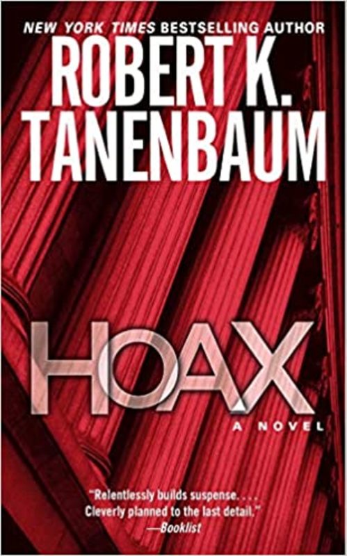 Book cover for "Hoax" by Robert K Tanenbaum
