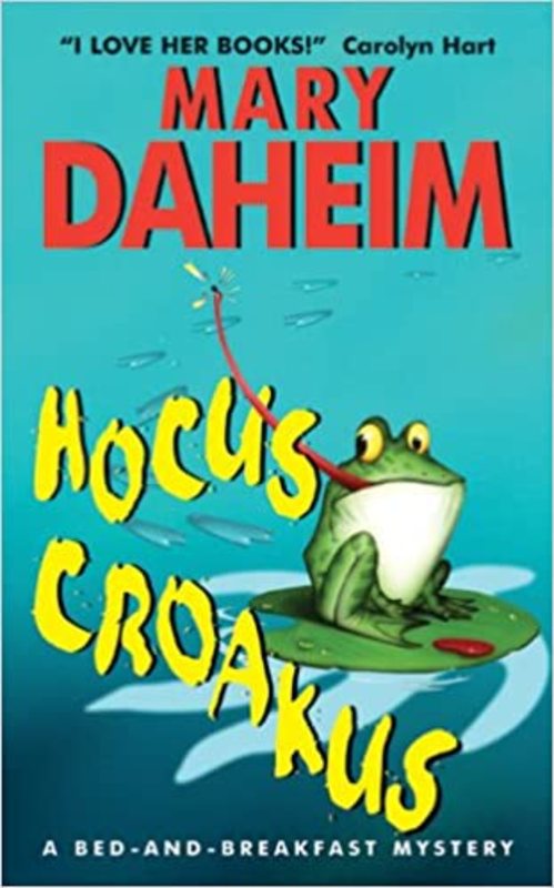 Book cover for "Hocus Croakus" by Mary Daheim