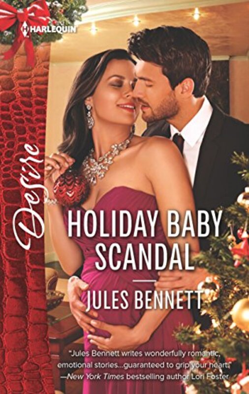 Book cover for "Holiday Baby Scandal" by Jules Bennett