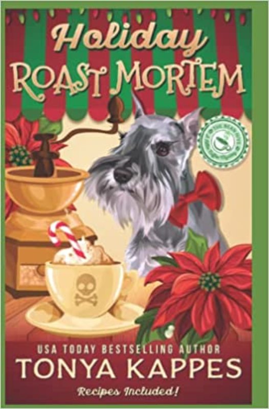 Book cover for "Holiday Roast Mortem" by Tonya Kappes