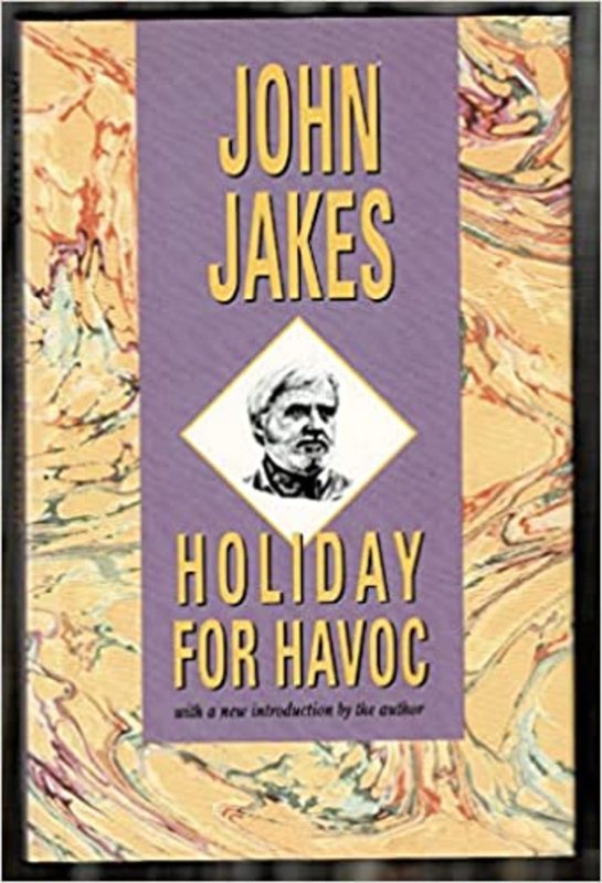 Book cover for "Holiday for Havoc" by John Jakes