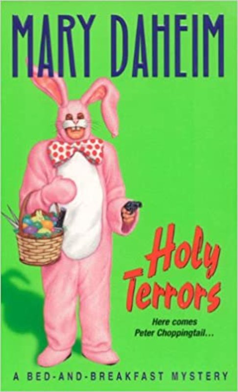Book cover for "Holy Terrors" by Mary Daheim
