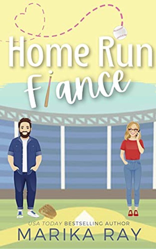 Book cover for "Home Run Fiancé" by Marika Ray